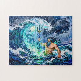 Poseidon God van de Zee Legpuzzel