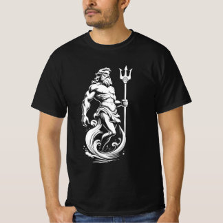 Poseidon God van de Zee T-shirt