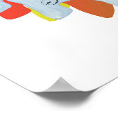 Poseidon, god van het zee en Olympus Poster (Hoek)