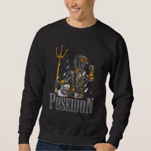 Poseidon God van het Zee Oude Griekse mythologie Trui