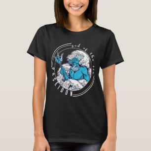 Poseidon Greek GodHero Training God van het zee T-shirt