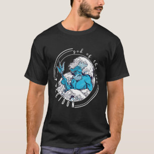 Poseidon Greek GodHero Training God van het zee T-shirt