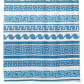 Poseidon Greek Key Shower Curtain Douchegordijn (Voorkant)