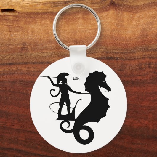 Poseidon, Grieks reliëf Sleutelhanger (Voorkant)