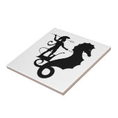 Poseidon, Grieks reliëf Tegeltje (Zijkant)