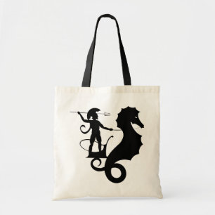 Poseidon, Grieks reliëf Tote Bag