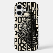 Poseidon | Griekse god iPhone cover (Achterkant)