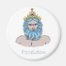 Poseidon - Griekse god van de Zee magneet