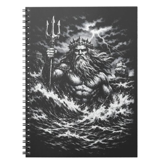 Poseidon — Heer van de Diepte door BurnsInHell Notitieboek (Voorkant)