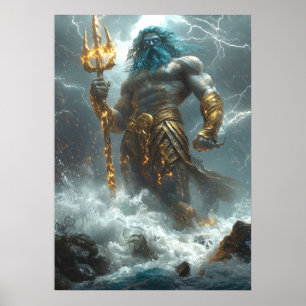Poseidon, Heer van de Diepte - Goddelijke Storm Poster