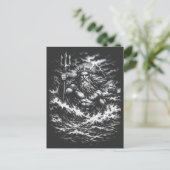 Poseidon — Lord of the Deep door BurnsInHell Briefkaart (Staand voorkant)