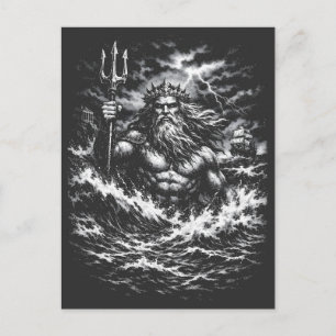 Poseidon — Lord of the Deep door BurnsInHell Briefkaart