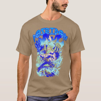 Poseidon Oude Griekse Goden en Monsters Mythologie T-shirt