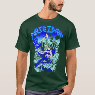 Poseidon Oude Griekse Goden en Monsters Mythologie T-shirt