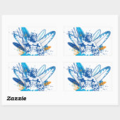 poseidon rechthoekige sticker (Vel)