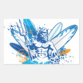 poseidon rechthoekige sticker (Voorkant)