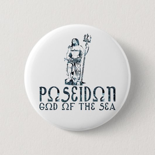 Poseidon Ronde Button 5,7 Cm (Voorkant)