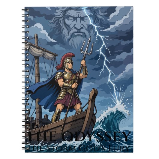 Poseidon’s Storm Wrath Notitieboek (Voorkant)
