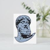 Poseidon standbeeld briefkaart (Staand voorkant)