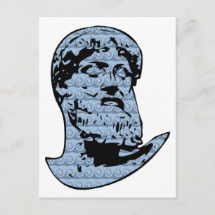 Poseidon standbeeld briefkaart
