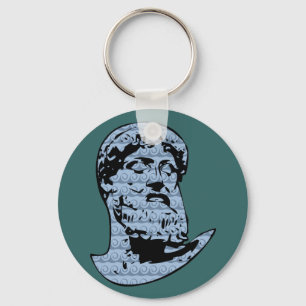 Poseidon standbeeld sleutelhanger
