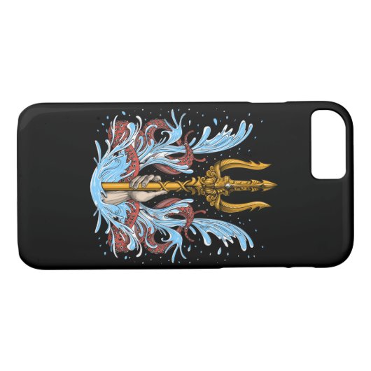 Poseidon Trident Case-Mate iPhone Case (Achterkant (Horizontaal))