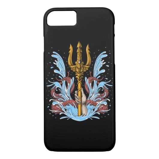 Poseidon Trident Case-Mate iPhone Case (Achterkant)