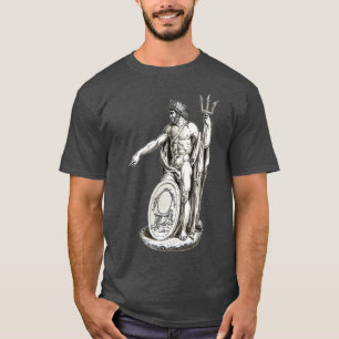 Poseidon Trident Griekse godmythologie T-shirt