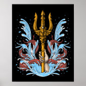 Poseidon Trident Poster (Voorkant)