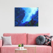Poseidon's speelplaats canvas afdruk (Insitu (Woonkamer))