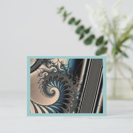 Poseidon's troon briefkaart (Staand voorkant)