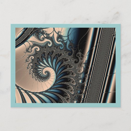 Poseidon's troon briefkaart (Voorkant)