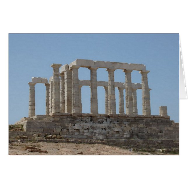 Poseidontempel bij Kaap Sounion (Voorkant Horizontaal)