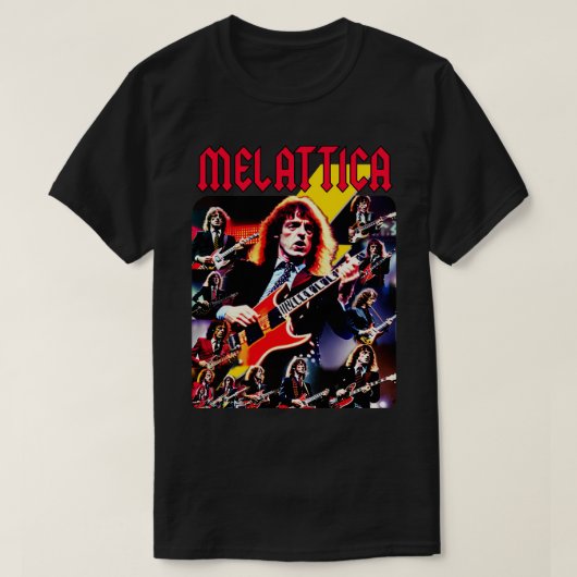Poser T-shirt Classic Rock Gitaar Muziek Parodie J (Design voorkant)