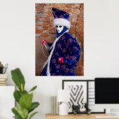 Poseren in Carnavalskostuum, Venetië Poster (Thuiskantoor)