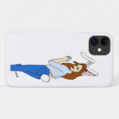 poserend bunnygirl Case-Mate iPhone case (Achterkant (horizontaal))