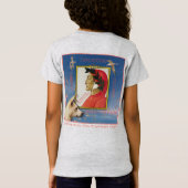Poserend met Dante Alighieri T-shirt (Achterkant)
