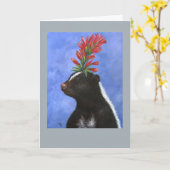 Posey de stinkkaart kaart (Gele Bloem)