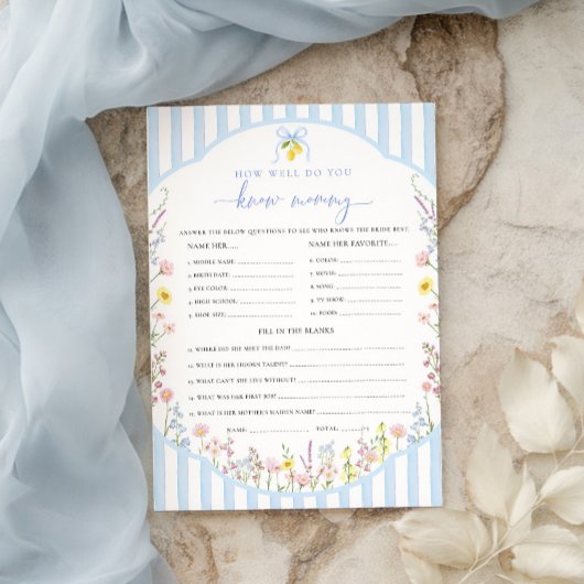 Posey Hoe goed ken jij mammie spel Kaart