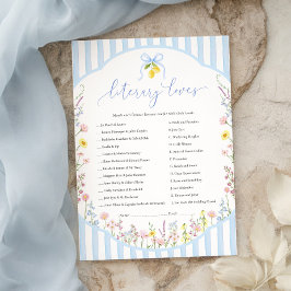 Posey Literary Loves Game Kaart