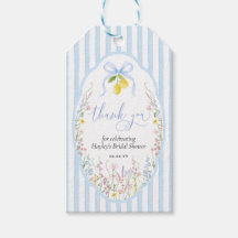 Posey Wildflower Blue Bow Bridal Shower