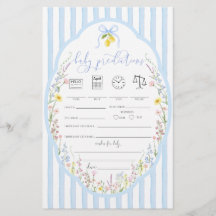 Posey Wildflowers Blauwe Strik Baby Voorspellingen