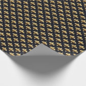 Posh and Classy Patrimonium - Elegant Gold en Blue Cadeaupapier (Hoek)