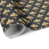 Posh and Classy Patrimonium - Elegant Gold en Blue Cadeaupapier (Rol Hoek)