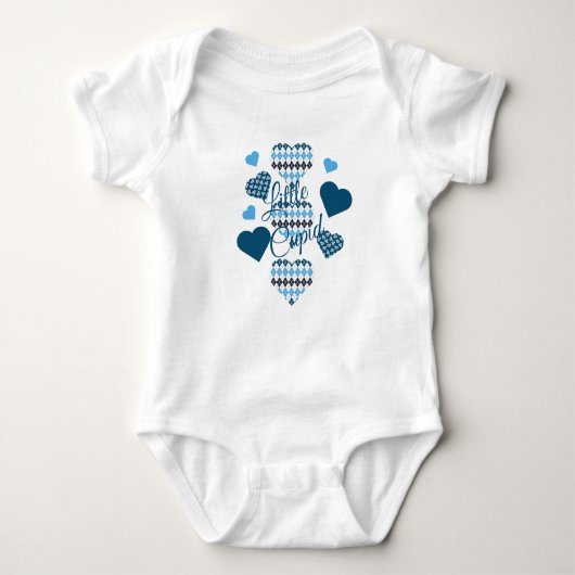 Posh Argyle Hearts Collage Romper (Voorkant)