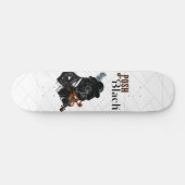 Posh Black Frenchie Bulldog     Persoonlijk Skateboard (Horizontaal)