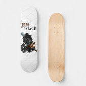 Posh Black Frenchie Bulldog     Persoonlijk Skateboard (Voorkant)
