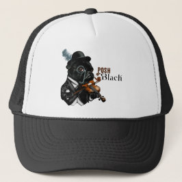 Posh Black Frenchie Bulldog Trucker Pet