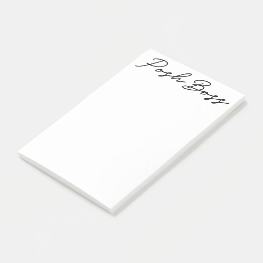 Posh Boss 4x6 Minimale plakbiljetten Post-it® Notes (Schuin)