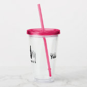 Posh Boss - Gepersonaliseerd Acryl Drinkbeker (Links)